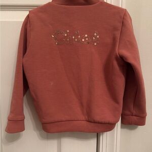 Chloe Sequin Logo Sweatshirt - Rust Pink